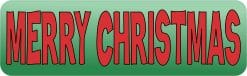10in x 3in Merry Christmas Magnet Magnetic Holiday Car Bumper Magnets