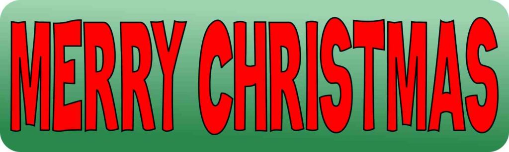 merry christmas Bumper Sticker