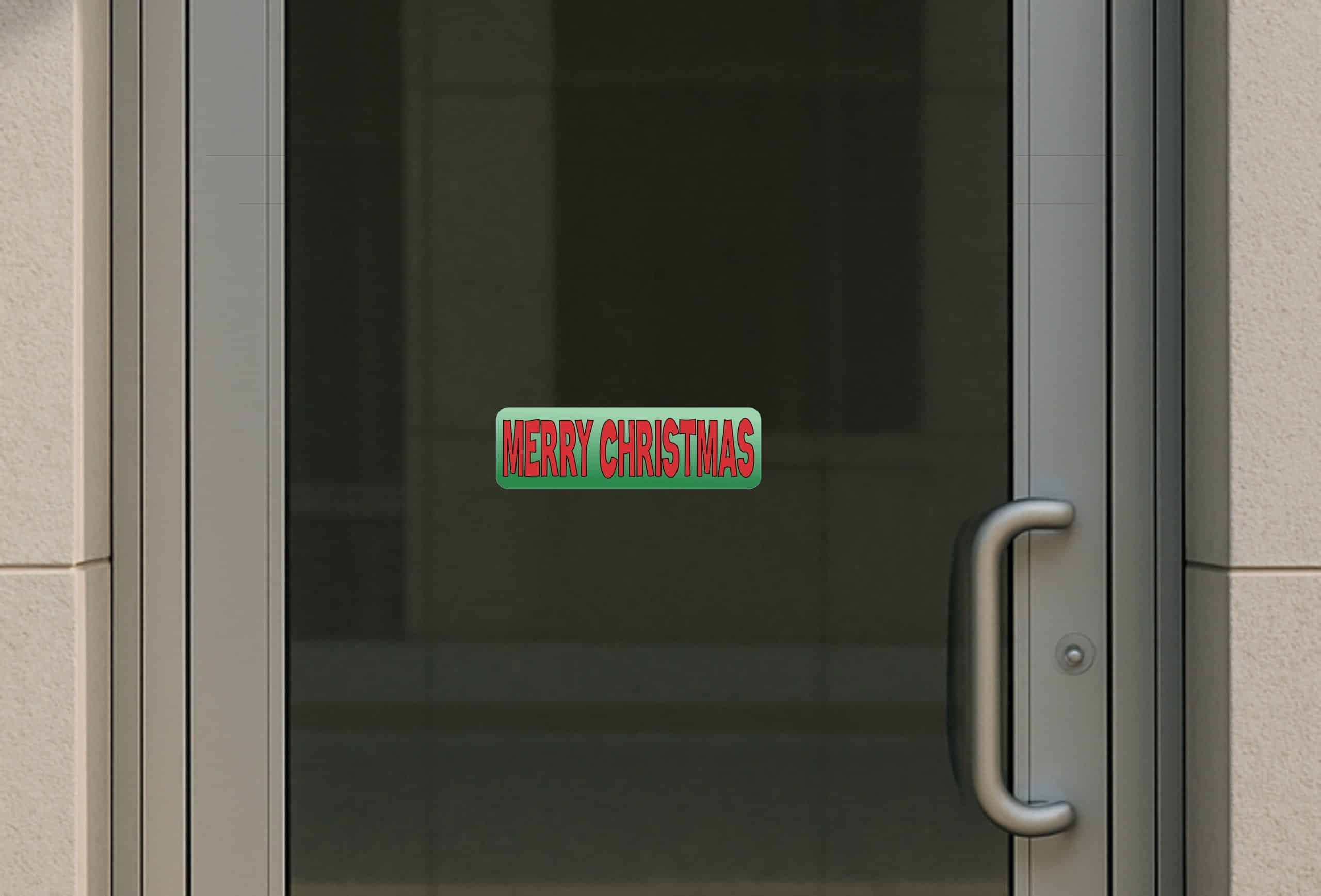 10in x 3in Merry Christmas Bumper Sticker Vinyl Holiday Decal Stickers - Image 6
