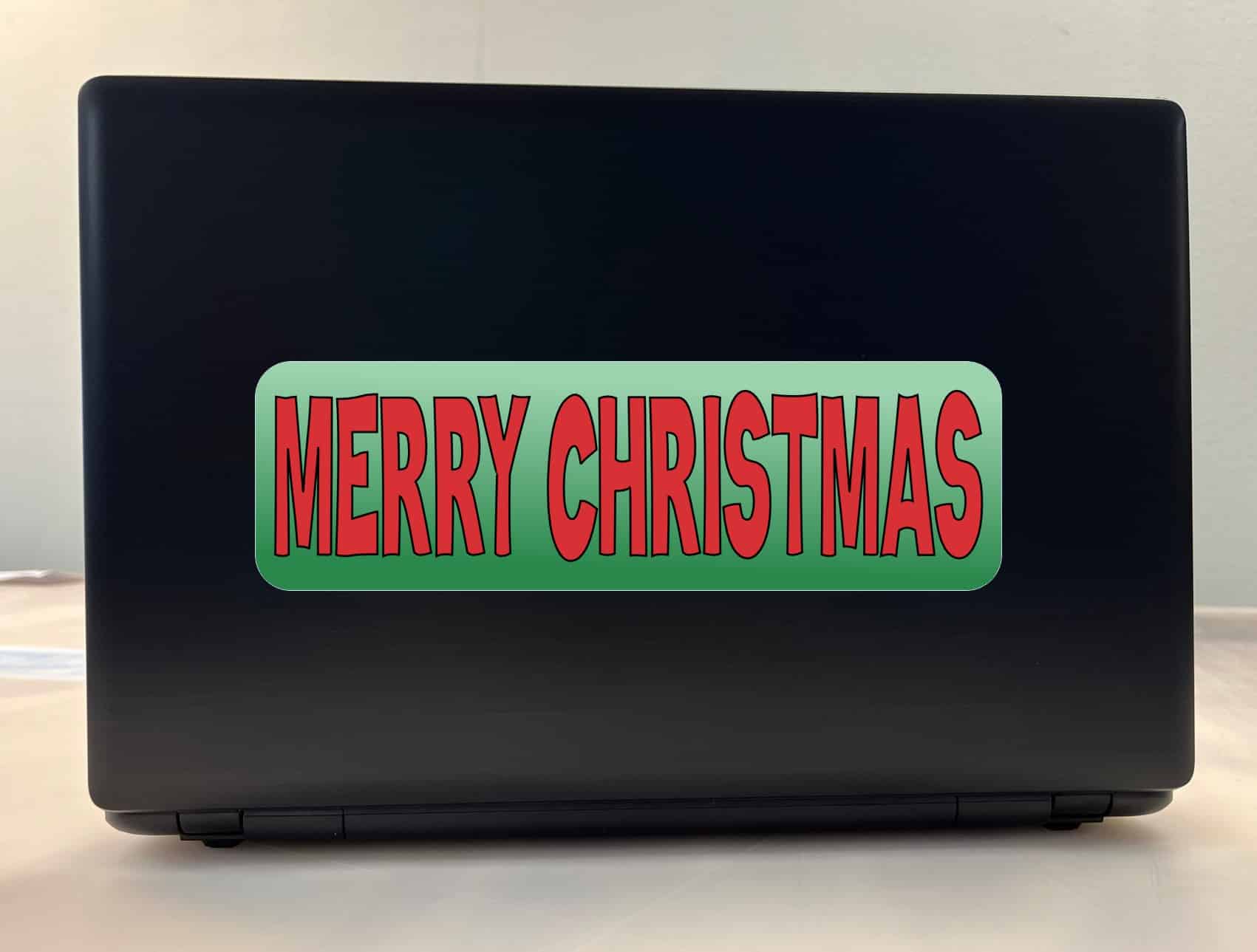 10in x 3in Merry Christmas Bumper Sticker Vinyl Holiday Decal Stickers - Image 3