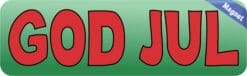 10in x 3in Swedish God Jul Magnet Magnetic Merry Christmas Bumper Magnets