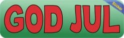 10in x 3in Swedish God Jul Sticker Vinyl Merry Christmas Decal Stickers