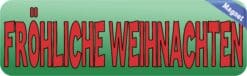 10in x 3in German Fr¶hliche Weihnachten Magnet Vinyl Holiday Magnets
