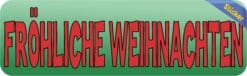 10in x 3in German Frohliche Weihnachten Sticker Vinyl Holiday Decal Stickers