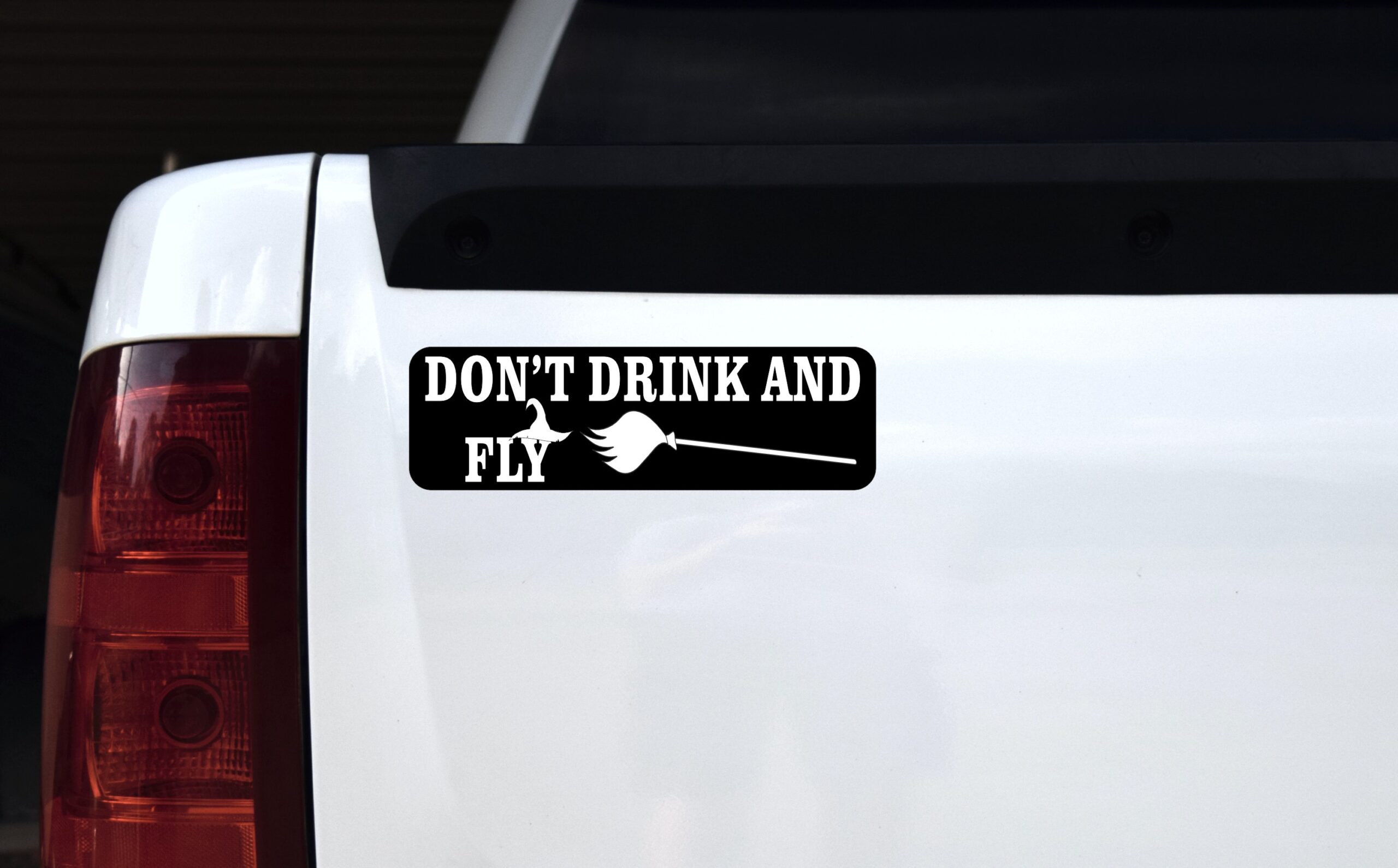 10in x 3in Don't Drink and Fly Bumper Magnet Funny Halloween Vehicle Magnets