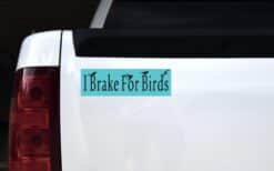 10in x 3in Blue I Brake For Birds Magnet Magnetic Vehicle Bumper Magnets