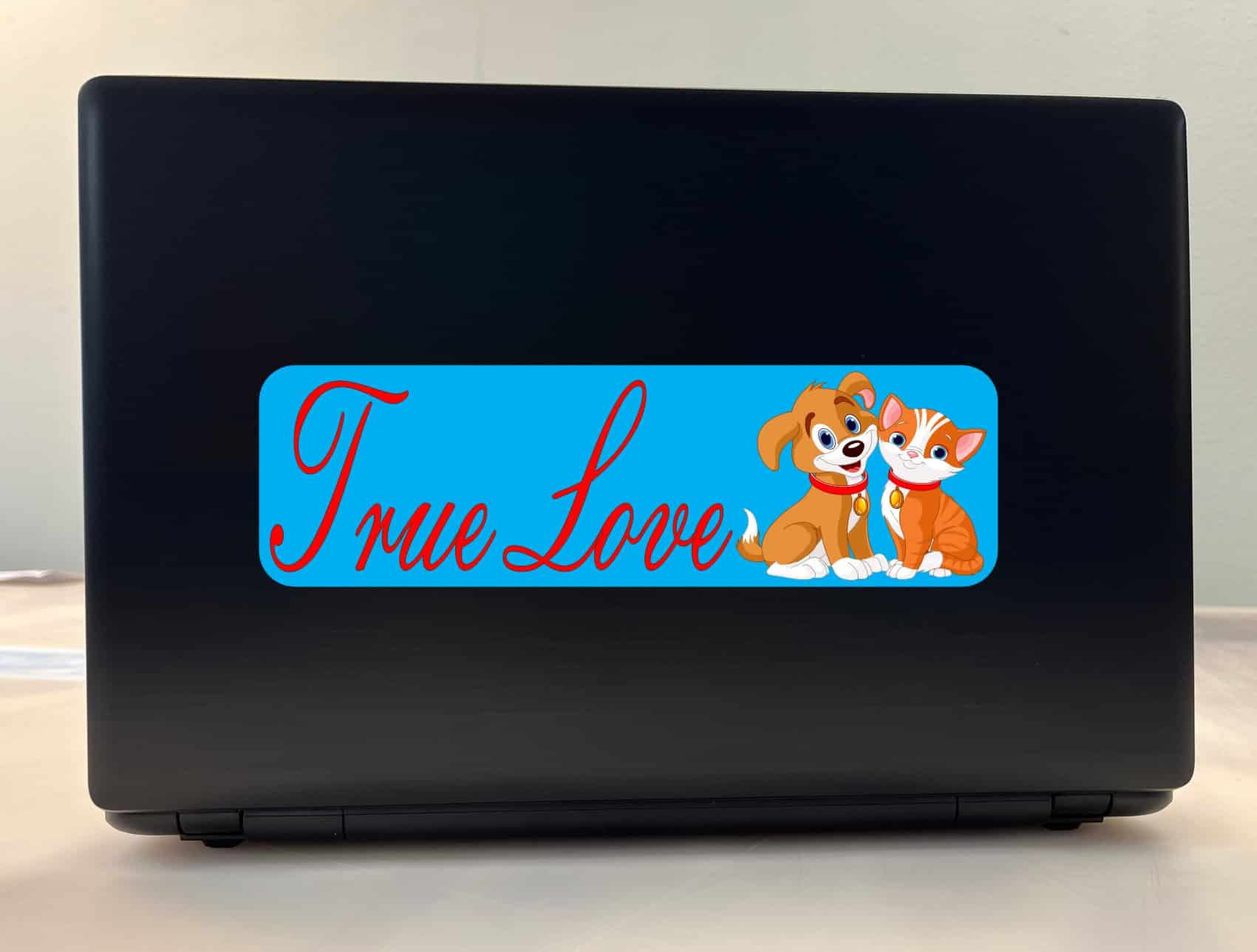 10in x 3in True Love Pets Bumper Sticker Vinyl Animal Vehicle Stickers
