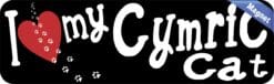 10in x 3in I Love My Cymric Cat Magnet Magnetic Pet Animal Vehicle Magnets