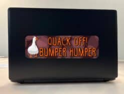 10in x 3in Quack Off Bumper Humper Sticker Vinyl Animal Sign Car Decal
