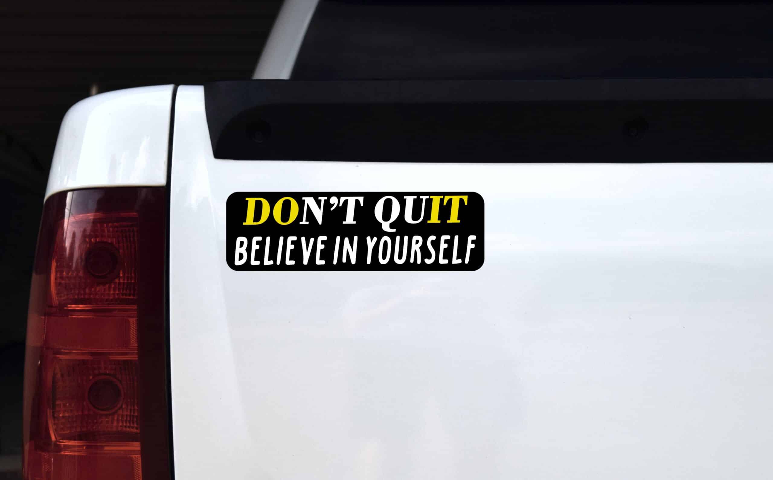 10in x 3in Believe In Yourself Magnet Magnetic Bumper Inspirational Magnets