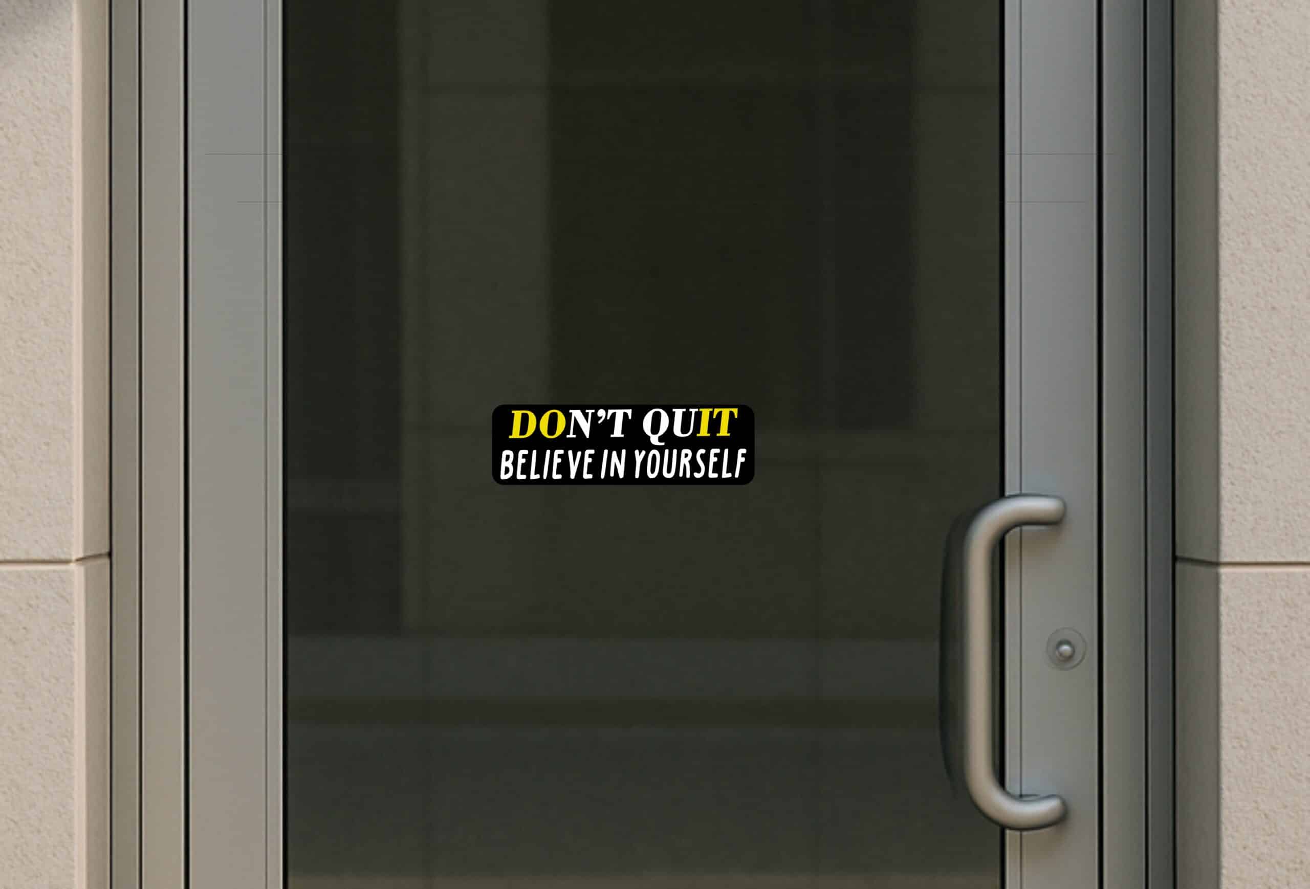 10in x 3in Believe In Yourself Bumper Sticker Vinyl Inspire Vehicle Decal