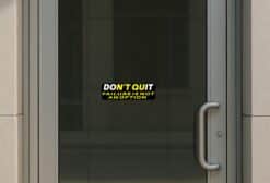 10in x 3in Failure Is Not An Option Bumper Sticker Vinyl Vehicle Decals