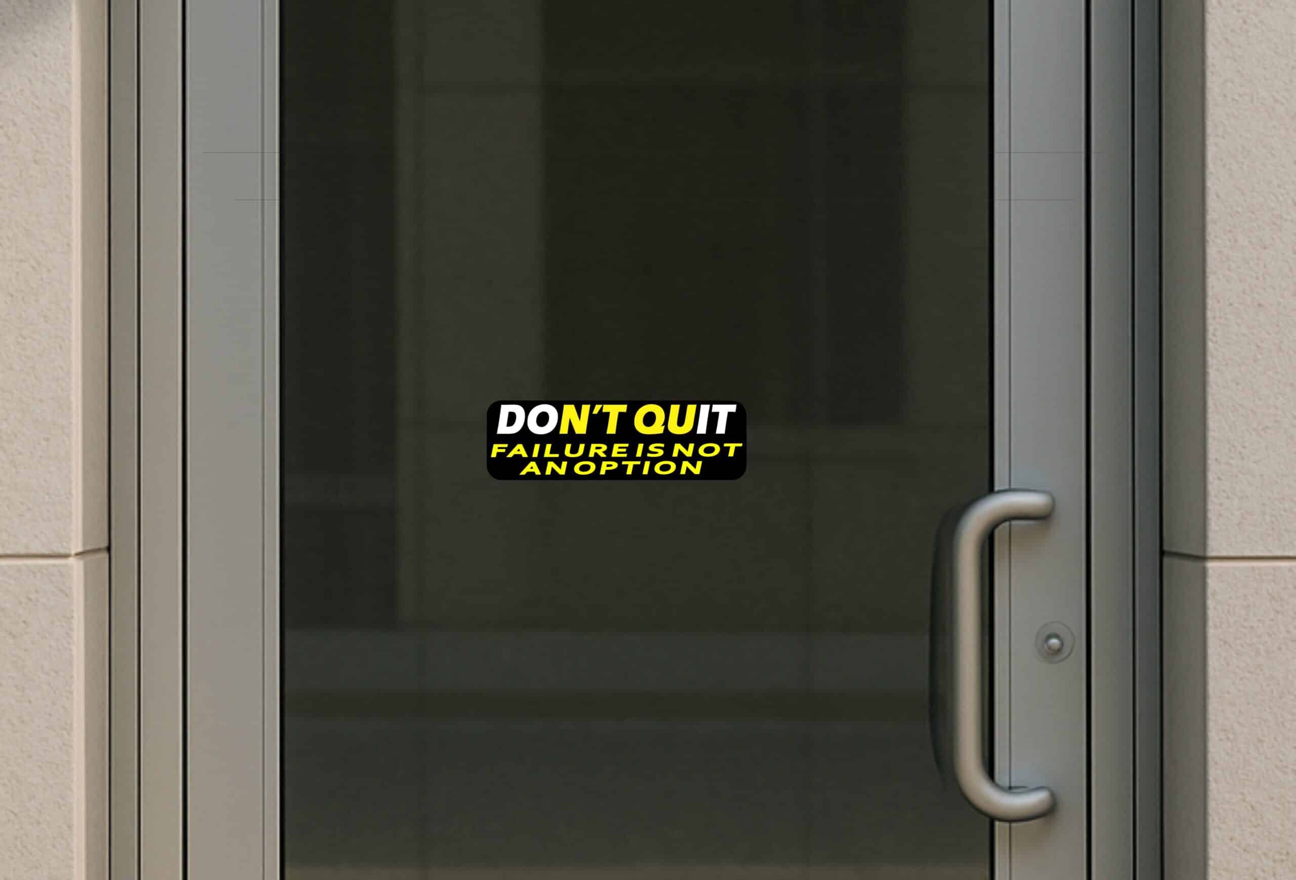 10in x 3in Failure Is Not An Option Bumper Sticker Vinyl Vehicle Decals