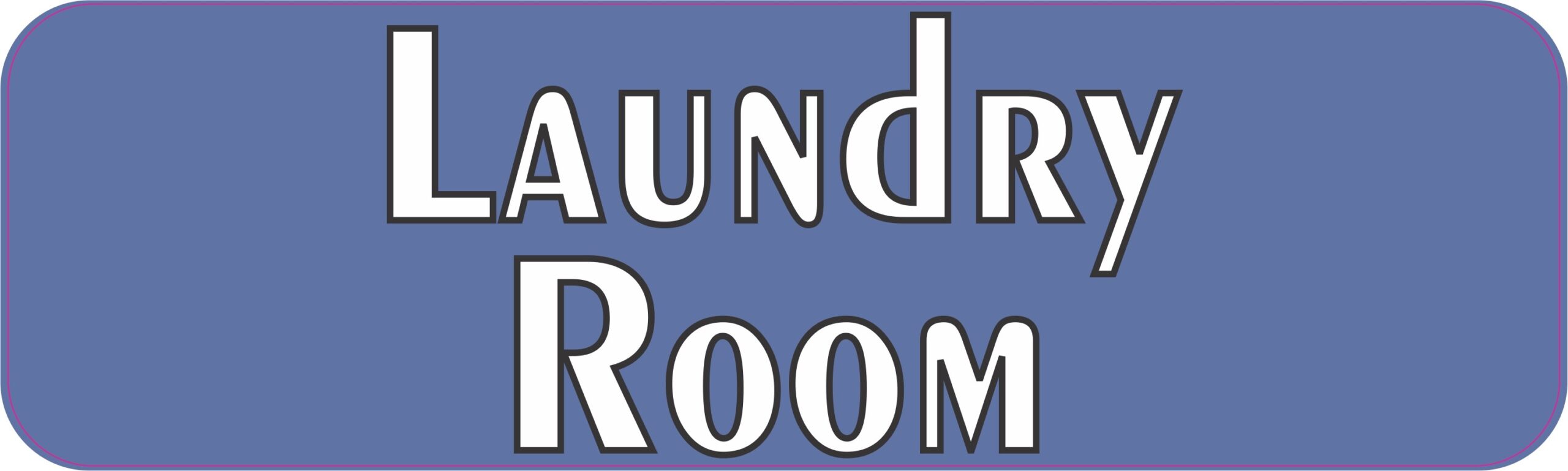 Blue Laundry Room Magnet