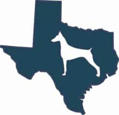 3.5in x 3.5in Die Cut Texas DoBerman Sticker Vinyl Dog Decal Car Stickers