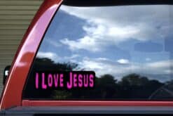 10in x 3in I Love Jesus Bumper Sticker Vinyl Religious Car Truck Decal