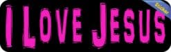 10in x 3in I Love Jesus Bumper Sticker Vinyl Religious Car Truck Decal