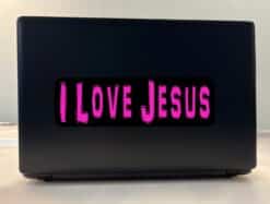 10in x 3in I Love Jesus Bumper Sticker Vinyl Religious Car Truck Decal