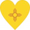 New Mexico Heart Sticker