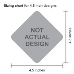 Alternative view of 4.5in x 4.5in Chicken Crossing Magnet