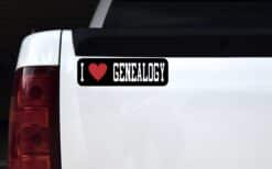 10in X 3in I Love Genealogy Magnet Magnetic Hobby Vehicle Bumper Magnet
