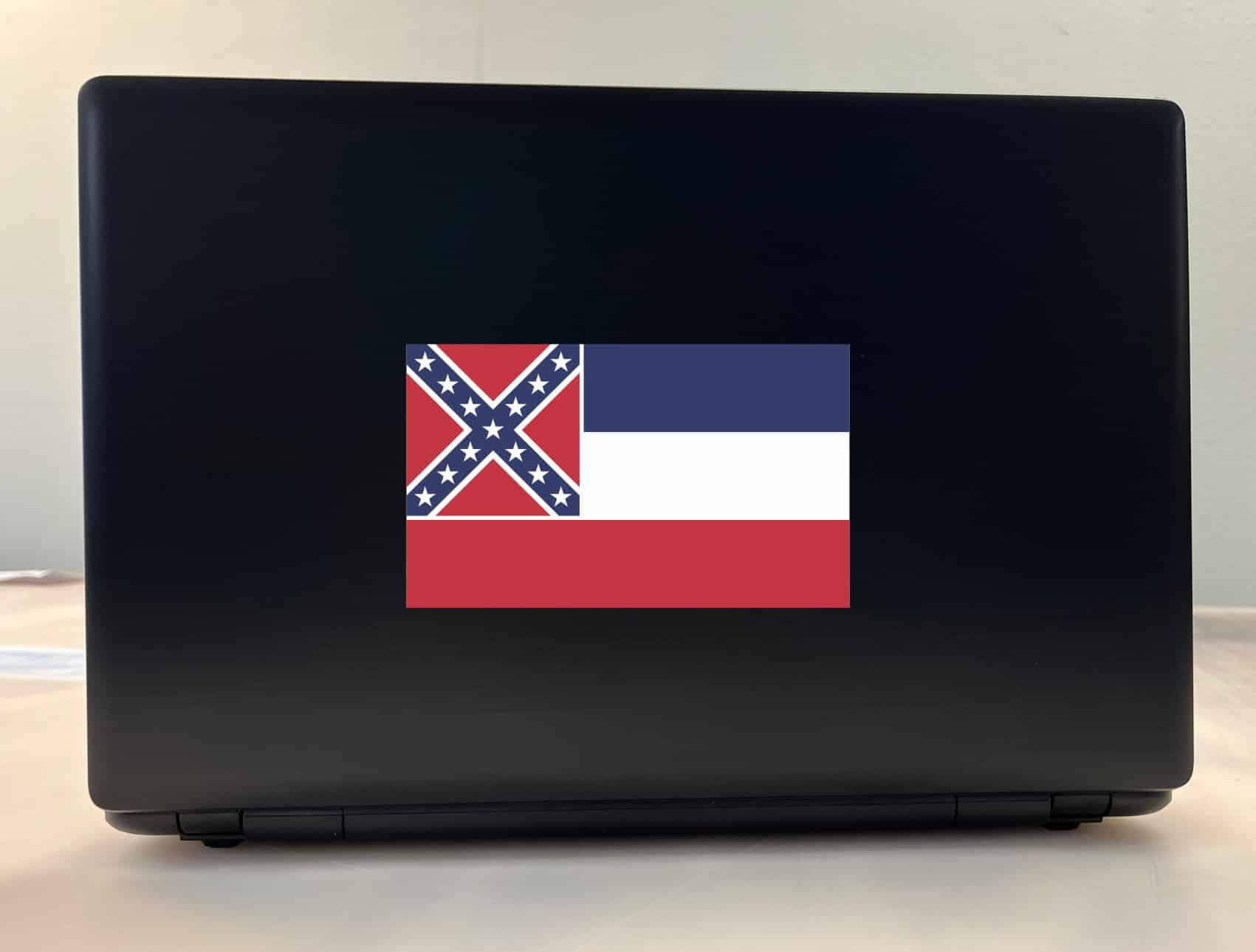 6in x 3.5in Retired Mississippi Flag Sticker Vinyl Vehicle Window Bumper Decal - Image 3