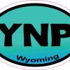 Turquoise YNP Wyoming Sticker