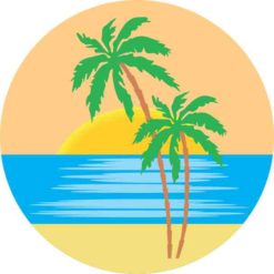 Beach Sunset Sticker