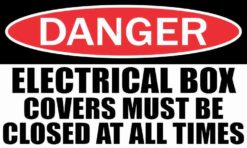 DANGER ELECTRICAL BOX STICKER