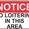 Notice No Loitering