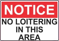 Notice No Loitering