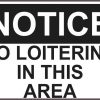 Notice No Loitering