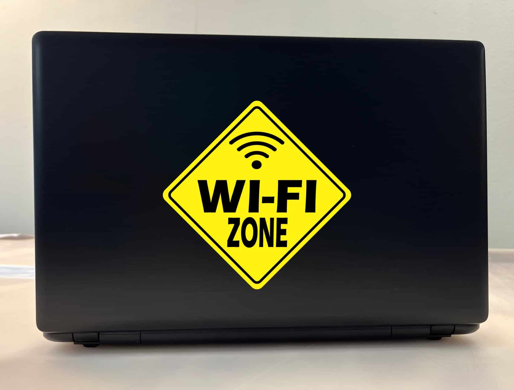 6in x 6in Wi-Fi Zone Sticker - Image 3