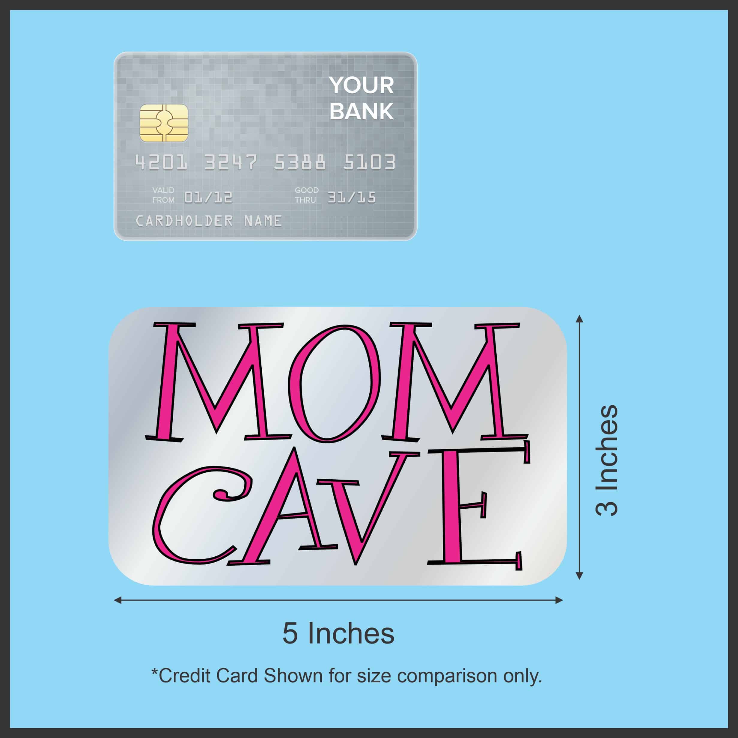 5in x 3in Mom Cave Magnet Vinyl Funny Magnetic Sign Room Door Magnets - Image 3