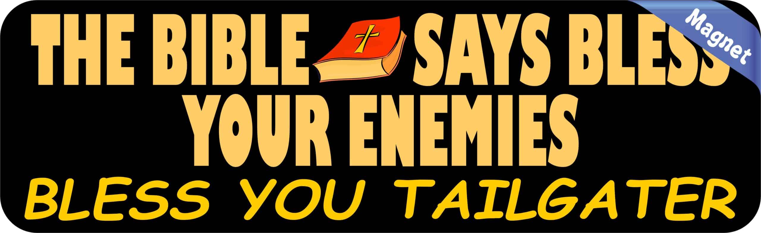 10in x 3in Bless You Tailgater Bible Magnet Vinyl Religious Vehicle Magnets