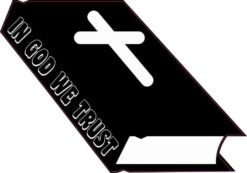 In God We Trust Bible Sticker