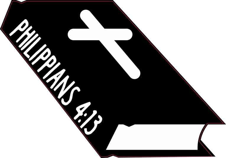 Bible Philippians 4:13 Sticker
