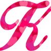 k monogram sticker