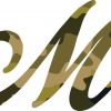 m monogram sticker