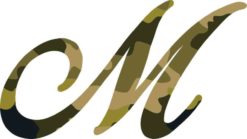 m monogram sticker