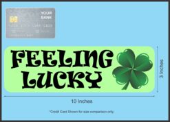 10in x 3in Feeling Lucky Magnet Magnetic St. Patrick's Day Bumper