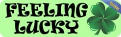 10in x 3in Feeling Lucky Bumper Sticker Vinyl St. Patrick's Day Stickers