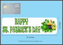 10in x 3in Irish Happy St. Patrick's Day Magnet Magnetic Holiday Magnets