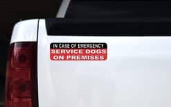 10in x 3in Service Dogs On Premises Magnet Magnetic Sign Magnets