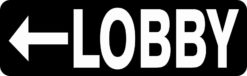 lobby to the left sticker