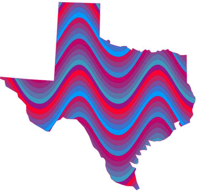 Swirl Pattern Texas Sticker