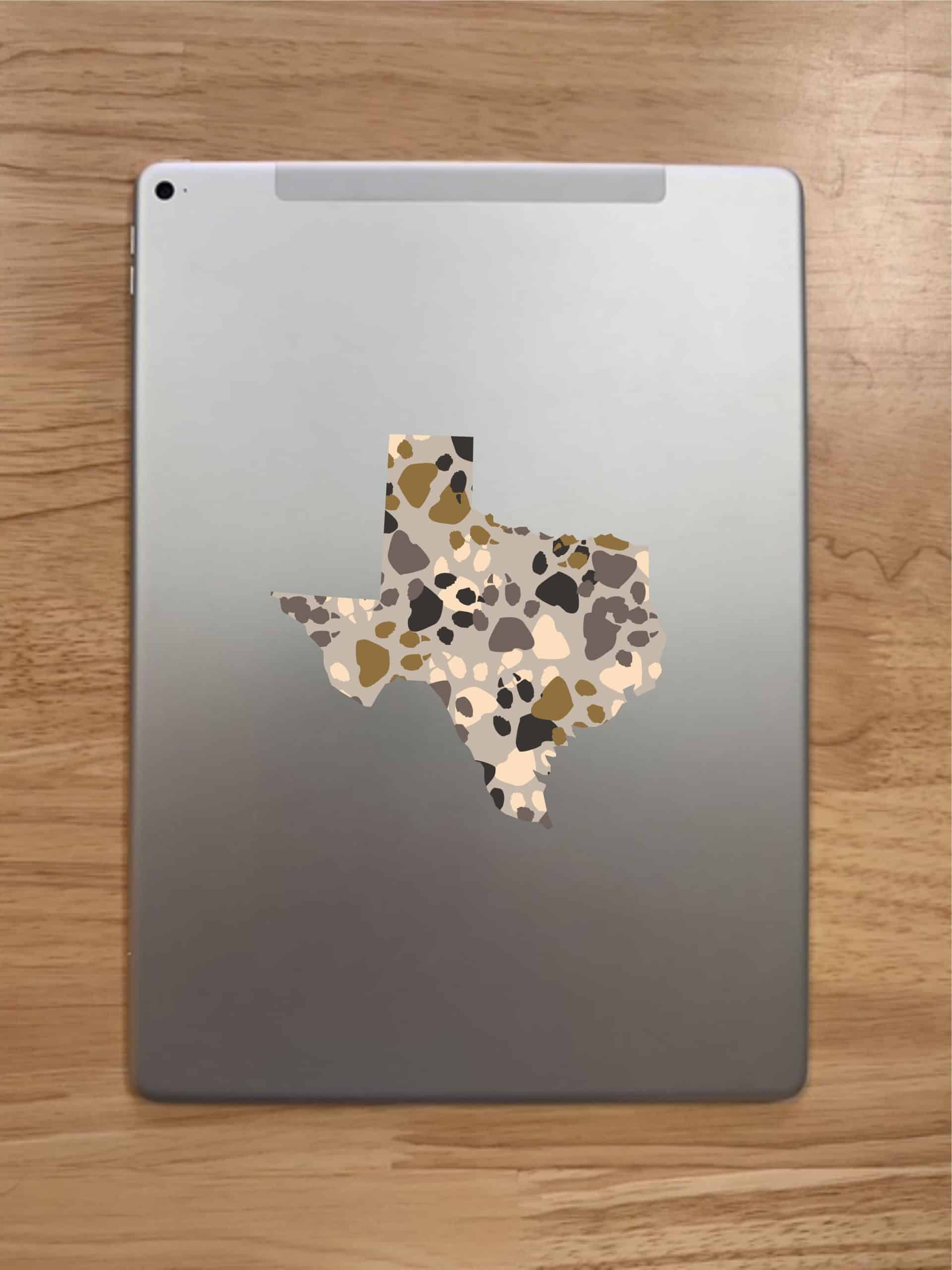 5in x 5in Paw Print Texas Sticker Vinyl Die Cut Vehicle Decal Cup Stickers - Image 7