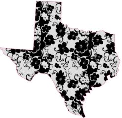 Floral Texas Sticker