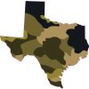 Camouflage Texas Sticker