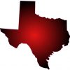 Red Fade Texas Sticker